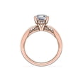 thumbnail image 2 of 1.15 Carat Excellent Asscher Cut Real Diamond Latest Design Solitaire Engagement Ring for Ladies Solid 14K Rose Gold Size 7.5, 2 of 8