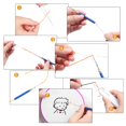 thumbnail image 4 of Assorted Punch Needle Kit, DIY Embroidery Threads Craft Knitting Cloth Accessory Set 3, 4 of 9