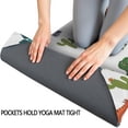 thumbnail image 3 of Dinosaur and Cactus Pattern Hot Yoga Mat Towel Non Slip for Hot Yoga - Quick-Drying Yoga Mat Cover with 4 Corner Pockets with Travel Bag - Hot Yoga Towel Non Slip Grip Moisture Wicking Sweat 70"x26", 3 of 6
