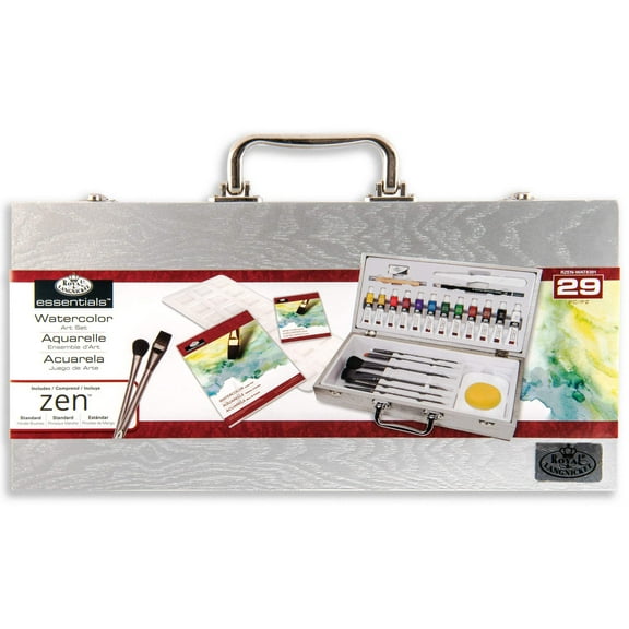 Royal & Langnickel Essentials™ 29pc Watercolor Paint Zen Brush Travel Art Set