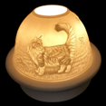 thumbnail image 1 of Cat Tea Light Dome Candle Holder, 1 of 4