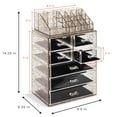 thumbnail image 5 of Sorbus 2-Piece 7-Drawer Vanity Organizer in Gold Glitter, 5 of 7