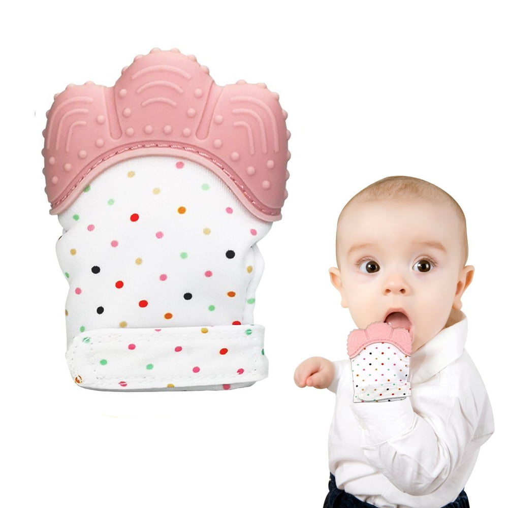 baby teething mitten