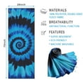 thumbnail image 2 of Blue Tie Dye Mandala Pattern Hot Yoga Mat Towel Non Slip for Hot Yoga - Quick-Drying Yoga Mat Cover with 4 Corner Pockets with Travel Bag - Hot Yoga Towel Non Slip Grip Moisture Wicking Sweat 70"x26", 2 of 6