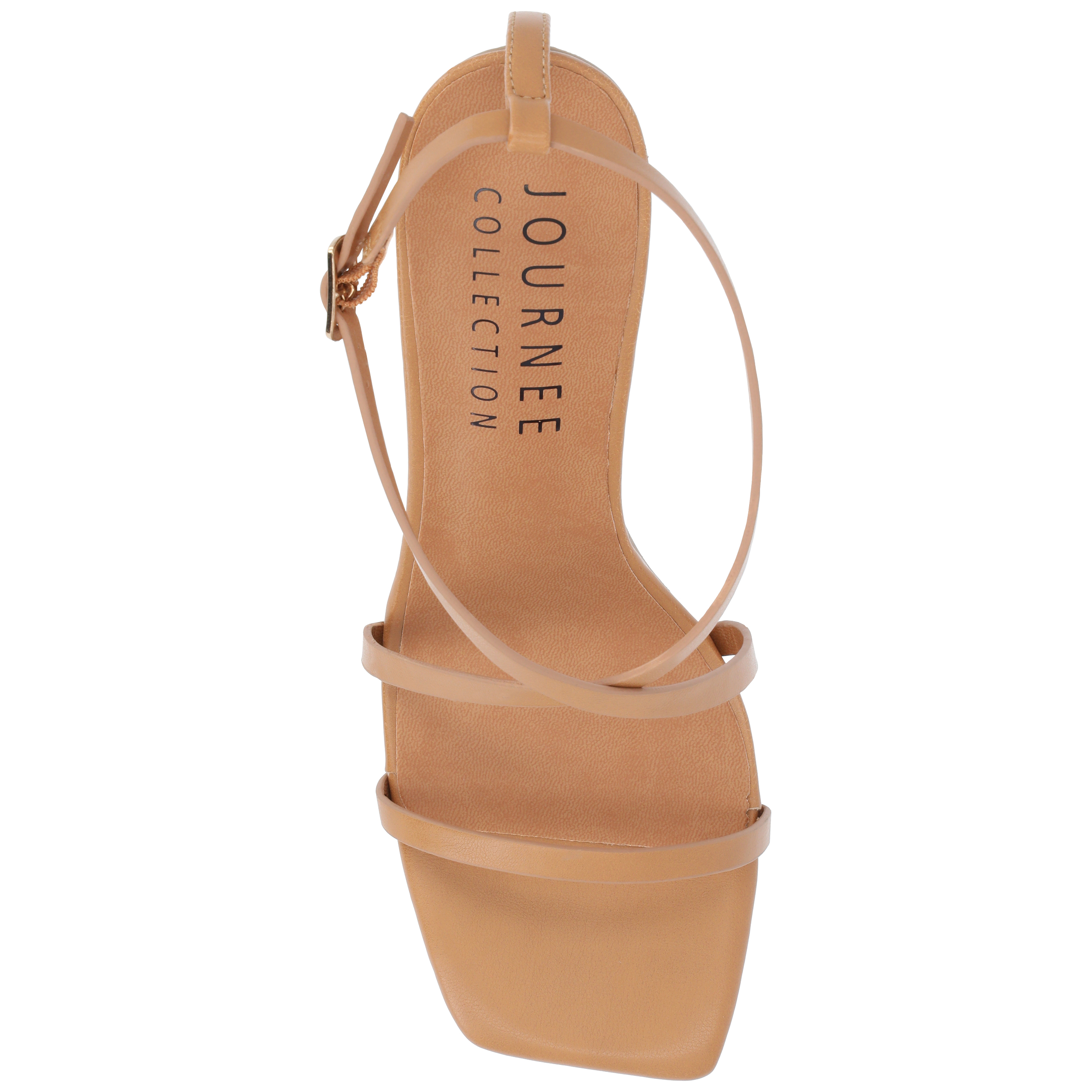 Journee Womens Lenorra Covered Block Heel Sandals