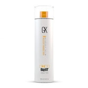 GK HAIR Global Keratin The Best (33.8 Fl Oz/1000ml) Smoothing Keratin Hair Treatment - Professional Brazilian Complex Blowout Straightening For Silky Smooth & Frizz Free Hair - Formaldehyde Free