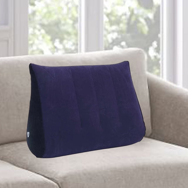 COM1950s Inflatable Pillow for Neck Support, Portable Cervical Pillow with Slow Rebound Technology, Ergonomic Travel Camping Pillow for Adults, Lightweight 18x14x6 Inch