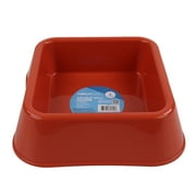 Angle View: Vibrant Life 8-cup Square Plastic Pet Bowl, Assorted Colors
