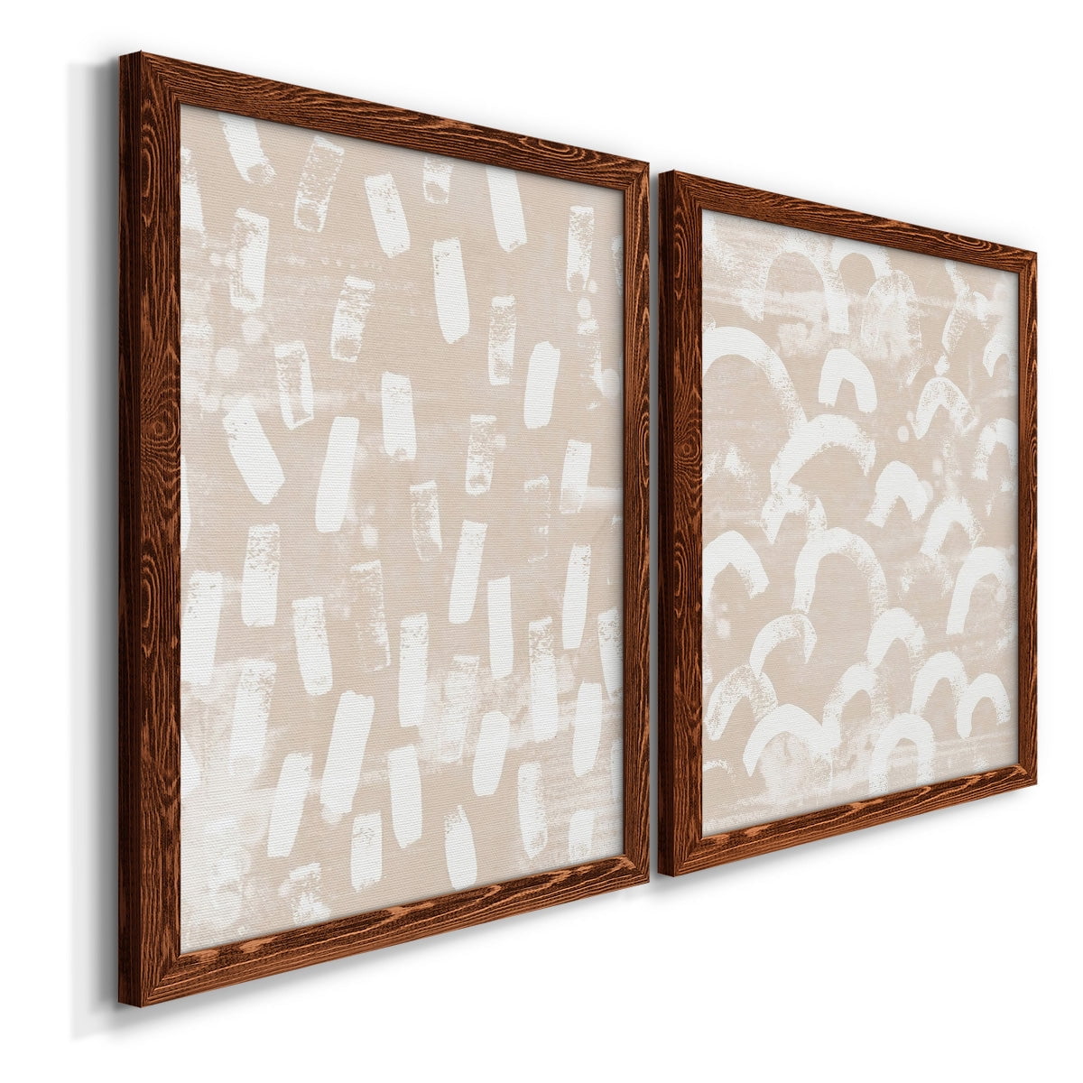 Earth Etching I - Premium Framed Canvas 2 Piece Set - Ready to Hang