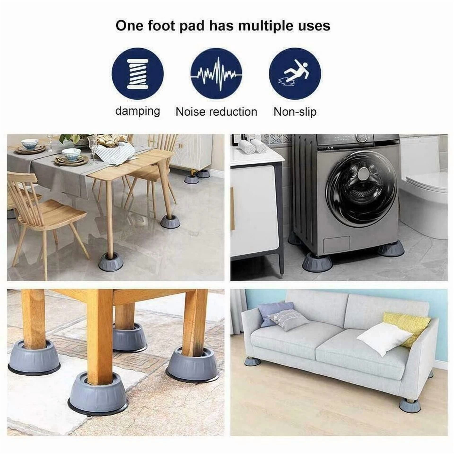 8 Pcs Anti Vibration Washing Machine Support Anti-Slip Rubber Feet Base Pads Mat