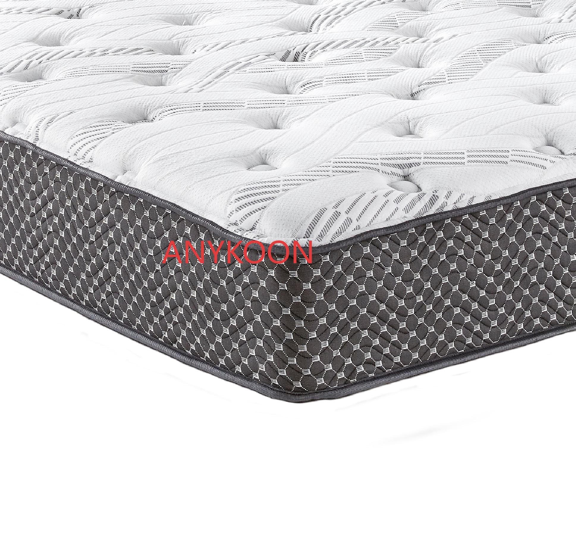 Anykoon 10" Quilted Hybrid Twin XL Mattress, Medium Firm, Foam+Spring, Wicking Fabric, CertiPur