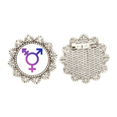 thumbnail image 1 of Identidad de género Broche de plata Unbranded  M, 1 of 3