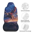 thumbnail image 5 of Pofeuu Starry Sky Flying Tiger Print Automotive Car Seat Covers Flat Cloth Full Set Seat Covers,Car Seat Covers front seats for Cars Trucks and SUVs(Two packs), 5 of 7