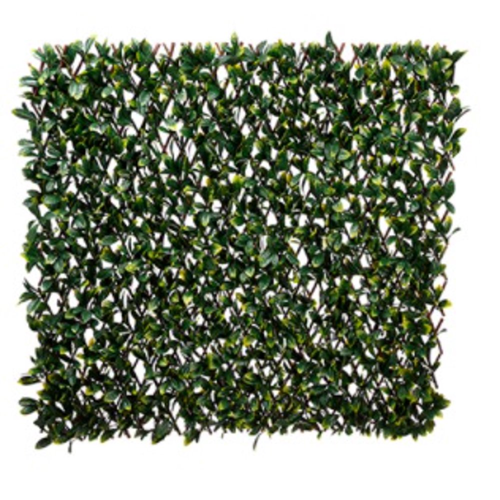 78.5" Artificial Two Tone Green Laurel Leaf Indoor/Outdoor Trellis