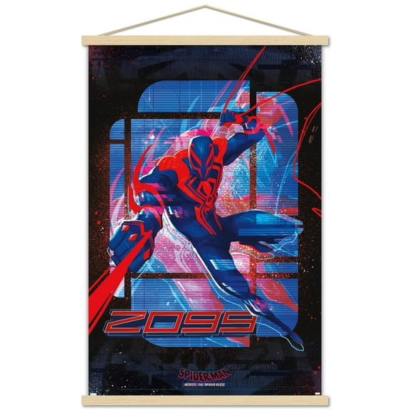 Marvel Spider-Man: Across the Spider-Verse - Spider-Man 2099 Wall Poster with Magnetic Frame, 22.375" x 34"