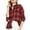 Red Black, variant on SSLR Flannel Shirts for Women Long Sleeve Button Down Shirts Plaid Lightweight Casual