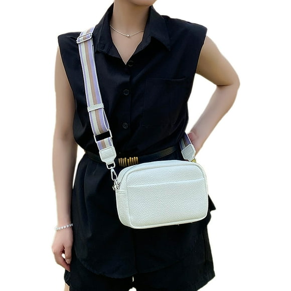 Small Crossbody Purse for Women Small Crossbody Bag with Wide Guitar Strap Camera Purse Shoulder Handbag Satchel