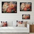 thumbnail image 4 of Designart "Peony Bouquet China Art painting" Chinese Print on Natural Pine Wood, 4 of 5