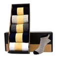 thumbnail image 1 of Coofit 5 Pairs Men Socks Fashion Creative Soft Ankle Socks Cotton Socks with Box, 1 of 6