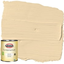 Glidden Fundamentals Interior Paint Chai Tea Latte / Yellow, Semi Gloss, 1 Quart