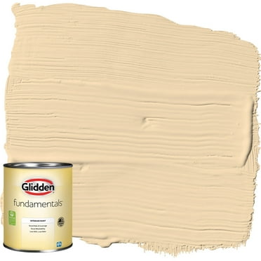 Glidden Fundamentals Interior Paint Chai Tea Latte / Yellow, Semi Gloss, 1 Quart