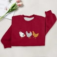 thumbnail image 2 of WEAIXIMIUNG Sweat à Demi-Zip pour Femmes Sans Capuche Décontracté Imprimé Col Rond, 2 of 3