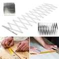 thumbnail image 3 of Visland Center Point Finder Woodworking Center Finder Marking Tool User-Friendly Design High Accuracy Portable Equal Spacing Layout Tool, 3 of 8