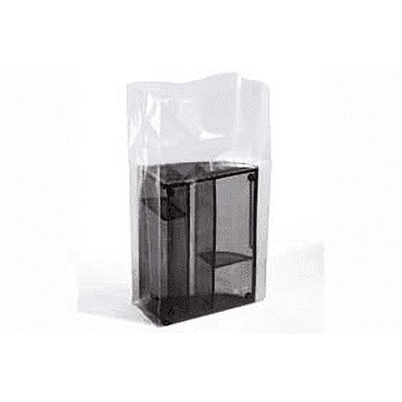 Clear Gusseted Poly Bags 3 mil, 8W X 4D X 22L inches - Case of 500 Bags