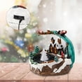 thumbnail image 4 of Christmas Winter Scene Village House Resin Music Fountain Collectible Buildings, 4 of 6