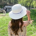thumbnail image 4 of ZSQDM Women's Sunshade Oversized Eaves Sun Hat Outdoor Summer Sunscreen Dome beach Hat beanie Von Dutch Hat Baseball Caps Black Baseball Cap, 4 of 4