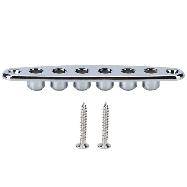 Guitar Mounting Ferrules, Strong Durable Portable Guitar String Through Plate, For Players Guitar Lovers Silver