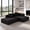 Carbon Black, variant on Meeyar 91" Boneless Modular Sectional Sofa with L Shaped Chaise, Cloud Couch for Living Room, Carbon Black