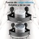 thumbnail image 2 of OSLIFE Esquinero para Baño Regadera, 2 Piezas Estante para Baño con Ganchos y Barra para Toallas, Organizador de baño Mueble con Ventosa Fácil Instalar, 2 of 4