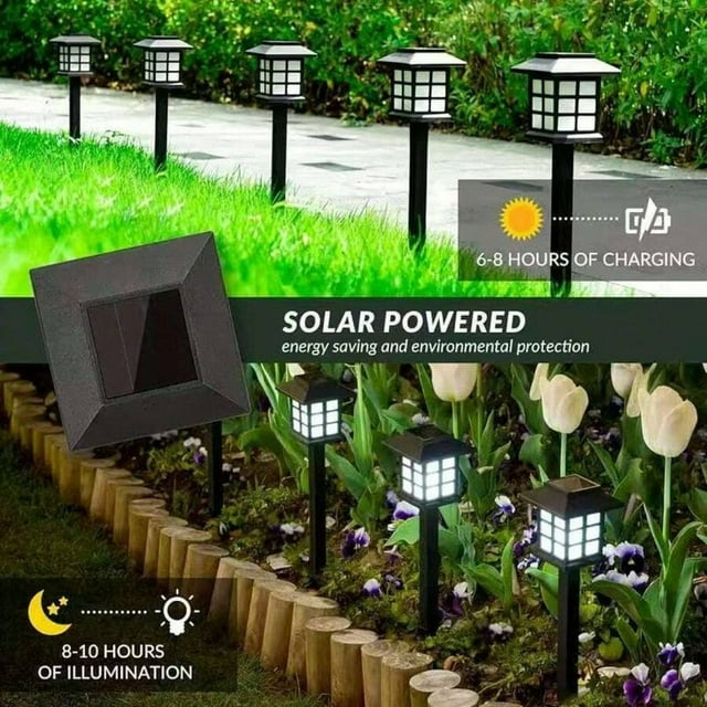 Solar Lights Outdoor,12 Pack Waterproof Auto On/Off