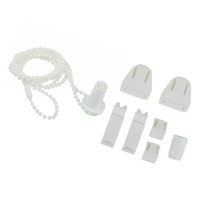 LEFU for 17mm Roller Blind Fittings Kit with Brackets Chain Spares Set Replacement Parts for Window Treatments High-Quality Plastic Easy Installation 200cm Rope Home Office Hotel Use
