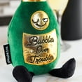 thumbnail image 3 of PUNCHKINS - "Bubble Over Troubles" Champagne Wine Bottle Plushie - Funny Pun White Elephant Novelty Adult Gag Gift, 3 of 4