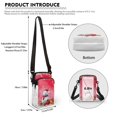 thumbnail image 6 of HELLHERO Christmas Snowman Crossbody Bag with 2 Layers for Travel Daily Use, 6 of 7