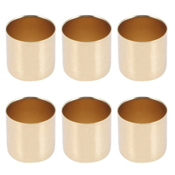 6pcs Candle Holders Iron Candle Cups Candle Containers Candlestick Holders