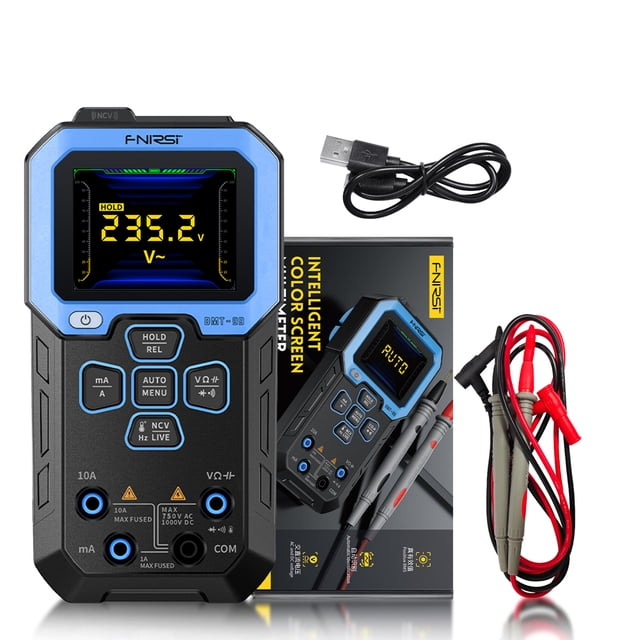 FNIRSI FNIRSI DMT-99 High-Precision Digital Multimeter with Anti-Burn Protection, Auto-Ranging, and NCV Detection for Voltage, Current, Resistance, Capacitance, Temperature, and More – Built-in