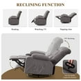 thumbnail image 4 of YDSM Kneading Massage Rocker Recliner Chair with 4-Point 3D Kneading Massage and Heat for Living Room with Rocking Function and 2 Cup Holders, USB, 4 of 8