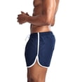 thumbnail image 4 of EOYWHK Workout Shorts for Men Breathable with Pockets Drawstring Mens Active Shorts Soft Lightweight Breathable Active Shorts for Men Dark Blue, Size L, 4 of 7