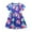 ZBlue1, variant on XUELUO Toddler Girls Casual Dresses Summer Cartoon Animal Print Crew Neck Short Sleeve Loose Casual Princess Dress Holiday Wear,Blue,2-3 Years