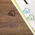thumbnail image 5 of Uxcell Paper Clip Heart-Shaped Cute Decorative Fun Clips Bookmarks 1.1 Inch Gold Tone, Pack of 100, 5 of 5