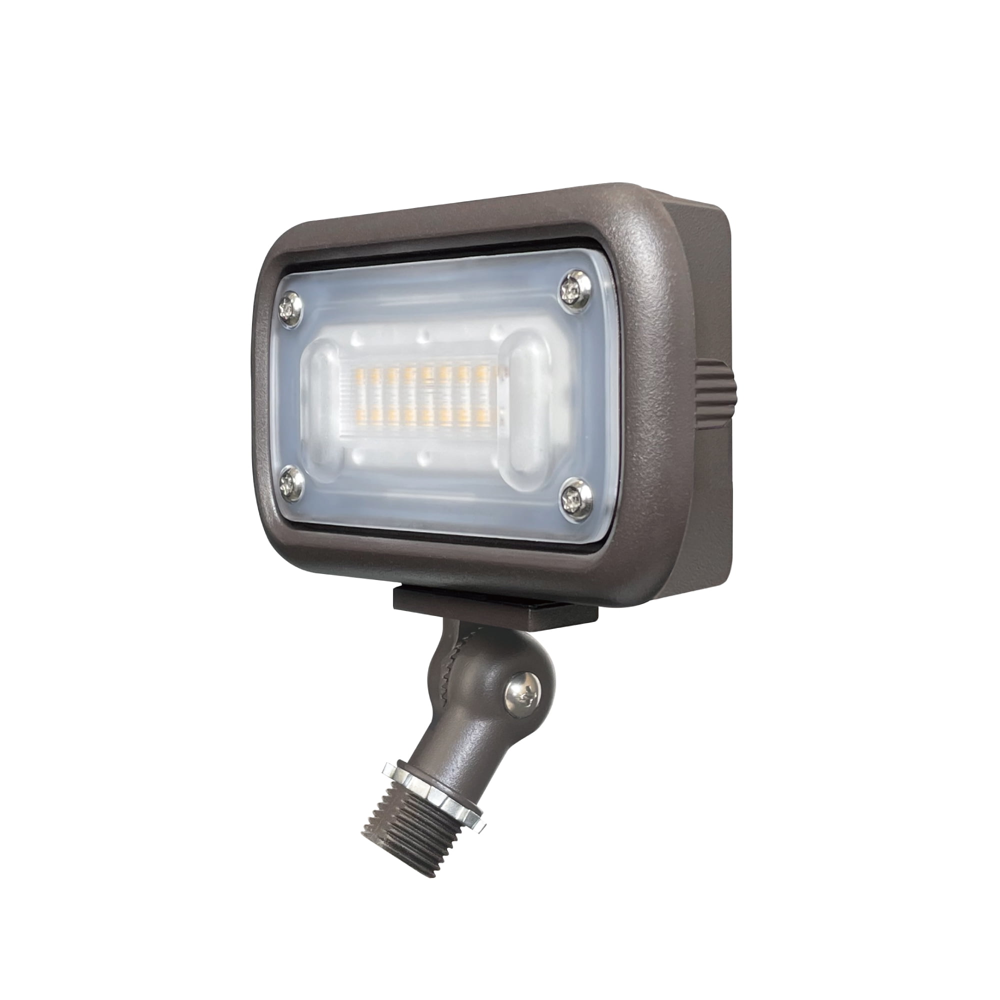 15W Outdoor LED Flood Security Lights, Waterproof Landscape Lighting, 50W PSMH Equivalent, 1500 Lumens, 4000K Cool White, 1/2" Adjustable Knuckle, UL-Listed, 5 Years Warranty