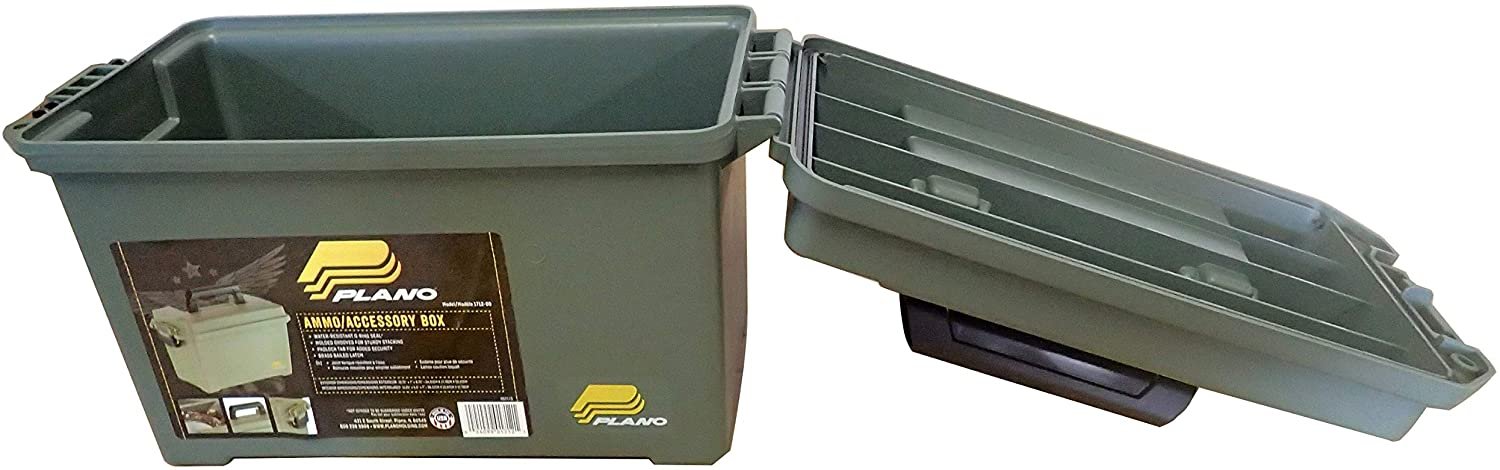 Plano Deep Ammunition Case Storage Box, 11.25in L x 5.5in W x 7in H, holds  all types of Ammunition, OD Green – BrickSeek