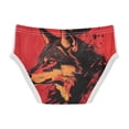 thumbnail image 2 of Ckdifva Wolf Face Red Boys Underwear Briefs Cotton Panties Active Stretch Briefs One Pack, 2 of 6