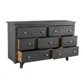 thumbnail image 2 of Gridley Hand-Carved 7-Drawer Dresser on Mango Solid Wood in Gray Wash, 2 of 3