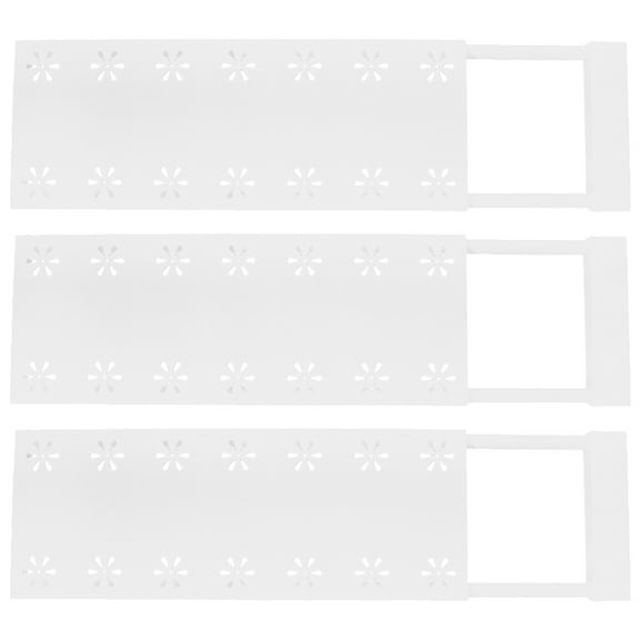 MERRYHAPY Adjustable White Closet Shelves 3-Pack Storage Organizers for Home and Office