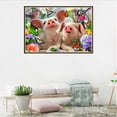 thumbnail image 4 of 5D Diy cristal Animal pintura pájaro pareja cerdo pavo real redondo diamantes de imitación artesanía diamante punto de cruz decoración de la habitación seitruly JJ15249-03, 4 of 6