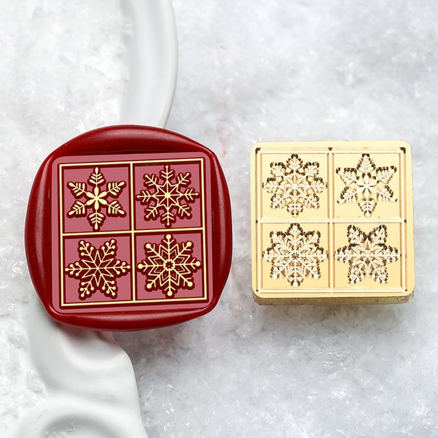 Winter Element Seal Wax Stamps Copper Pattern Carving Scrapbook/Envelope/Greeting Card/Nvitation Letter Sealed Wax Seal Christma